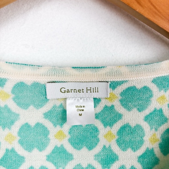 Garnet Hill 100% Merino Wool 3/4 Sleeve Sweater Sz M - Picture 4 of 6